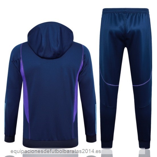 Nuevo Conjunto Completo Chaqueta Con Capucha Argentina 2023 Azul Marino Baratas